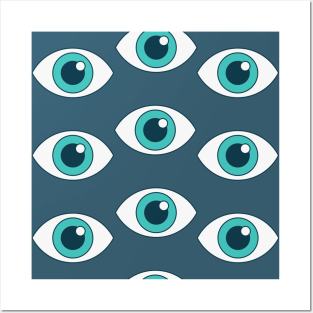 eye print Posters and Art